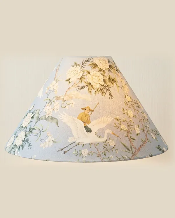 Kūginis lempos gaubtas su gervėmis | Yurga Lampshades