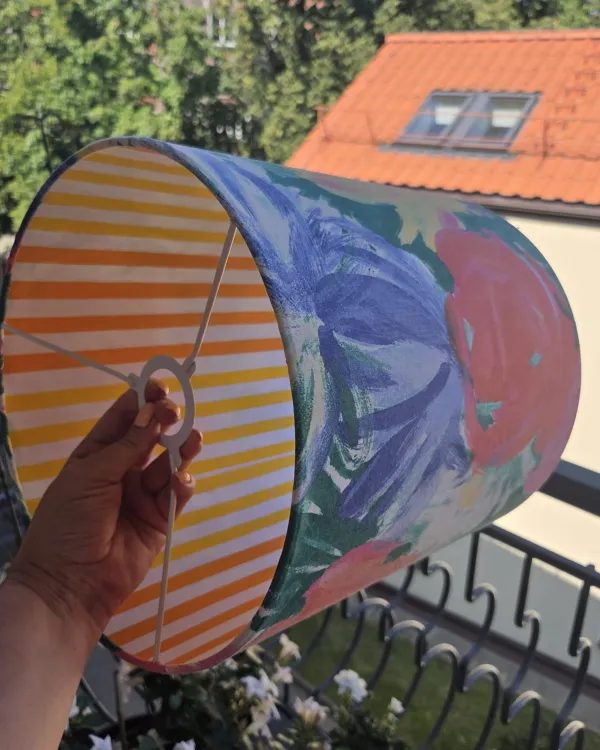 Lempos gaubtas su abstrakčiu raštu | Yurga Lampshades