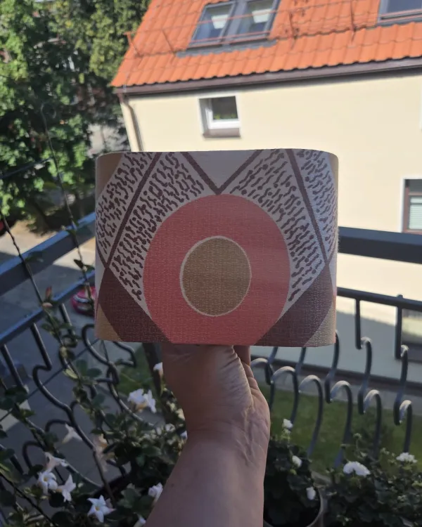 Retro lempos gaubtas (geometrinis) | Yurga Lampshades